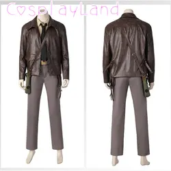 Dial of Destiny Indiana Jones Cosplay Costume Cowboy Suit With Hat Leather Jacket Custom Size Halloween Festival Party Outfit