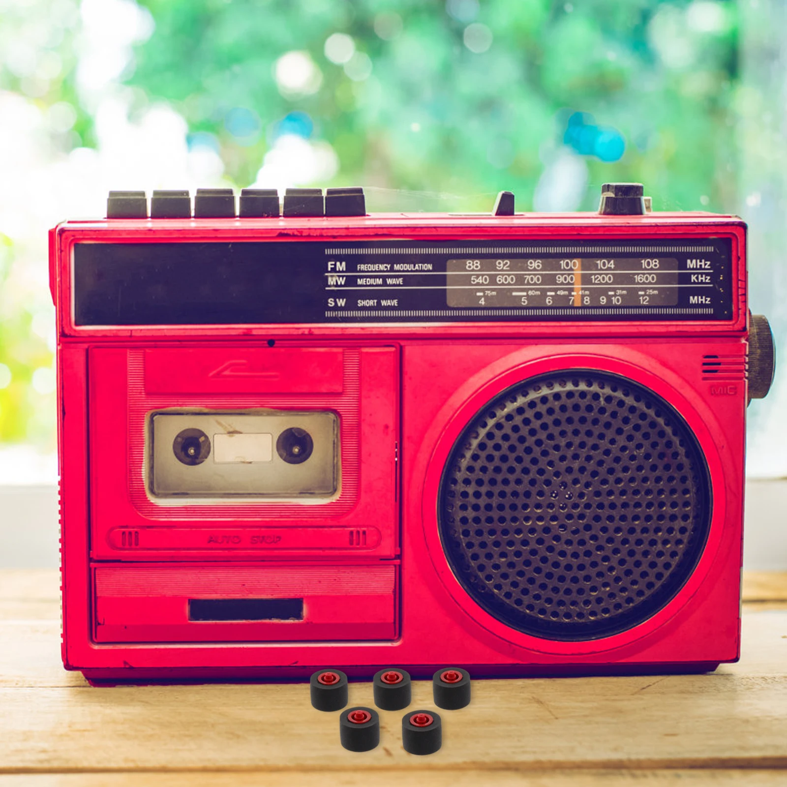 

10pcs Premium Plastic Pinch Roller For Cassette Deck Tape Recorder Audio Replacement Maintenance Compact Small