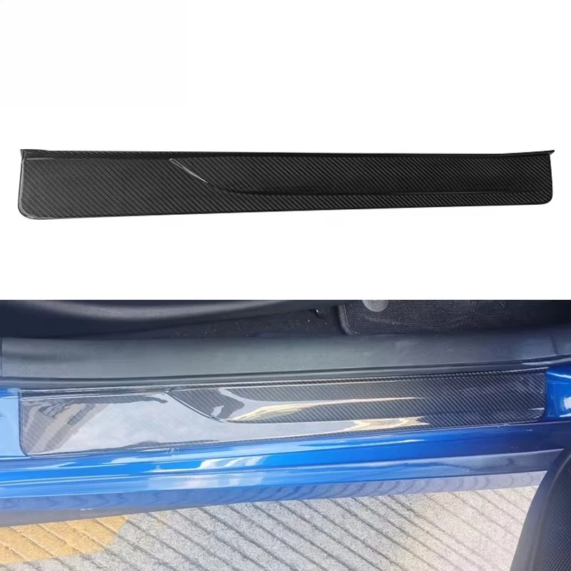 

Real Carbon Fiber Inner Door Sills Trim Strip Cover 2pcs For Nissan Fairlady 400Z RZ34