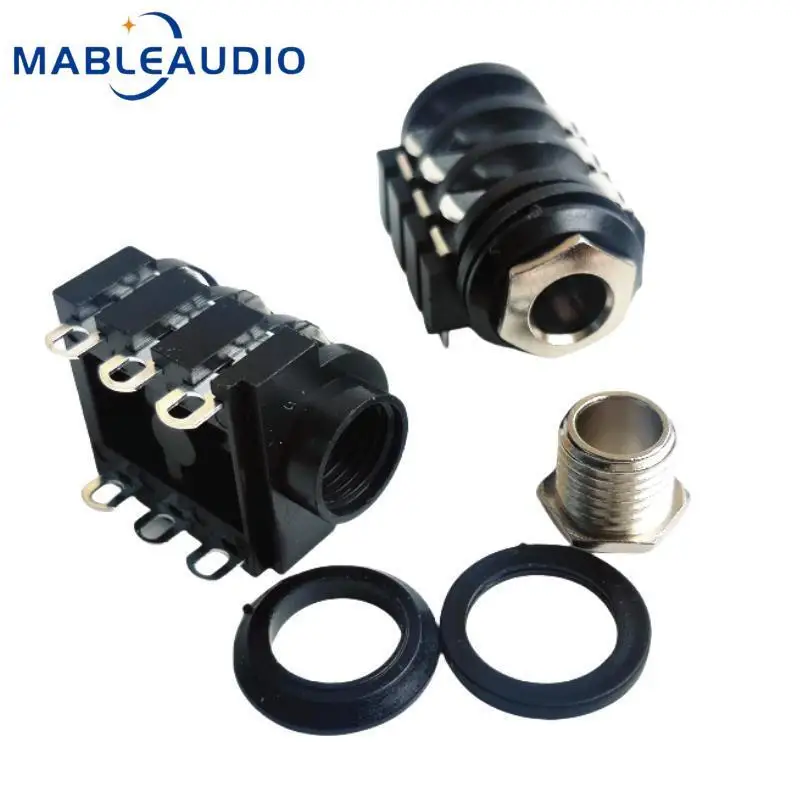 5PCS Premium Schalter 4-pin 6-pin CLIFF JACK 6,35 Große 2-core Große 3-core Weibliche Kopf Audio Stehen 6,5 Stereo Buchse – Detail 14