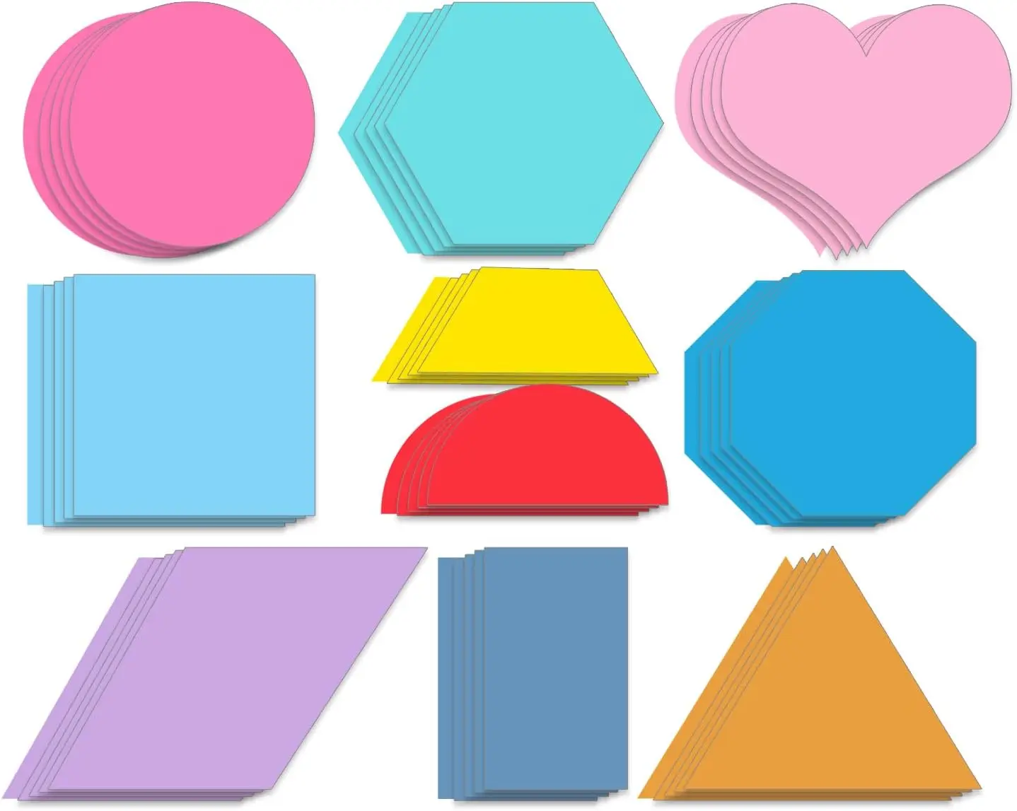 

Звездные формы в форме сердца, разные цвета, 50 шт., формы с математическим узором, игровая карта, многоугольная карта с цветным кодированием для учителей, сделай сам, детская ремесло