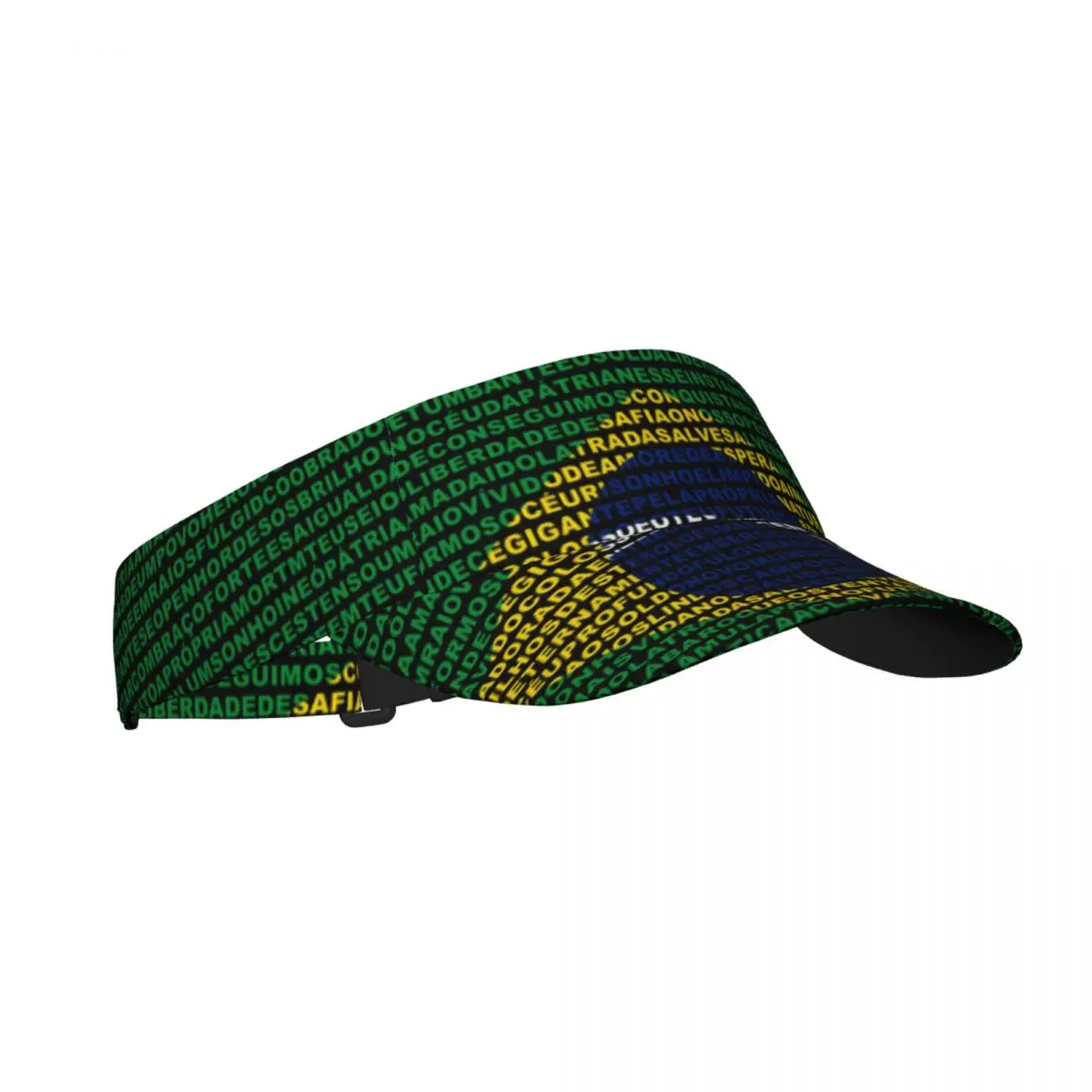 Summer Air Sun Hat Brazil Flag Visor UV Protection Sports Tennis Golf Running Sunscreen Cap