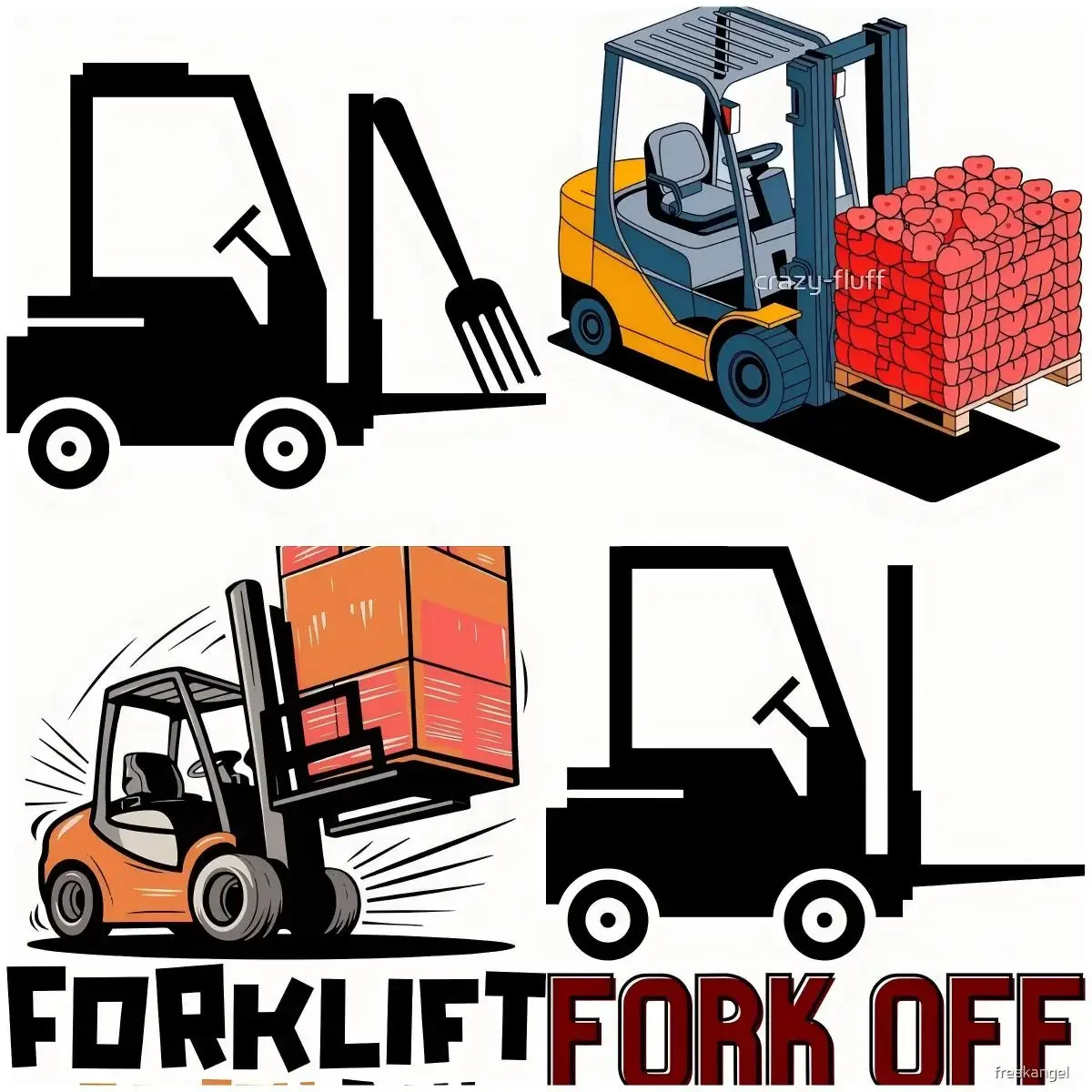 

Caution - Watch For Forklift Waterproof Reflective Sunscreen Car Styling Racing Rally Decoration Decal