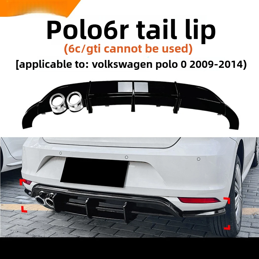 

Suitable for Volkswagen Polo Mk 5 6r 2009-2014 Tail Lip Rear Lip Spoiler Car Modification Parts