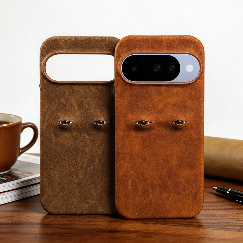 Unique Eye Design Phone Case For Google Pixel 11 10 9 Pro XL 10A 9A 11Pro 8A 7A 6A 6 7 8 Pro Skin-Like Leather Back Cover Case