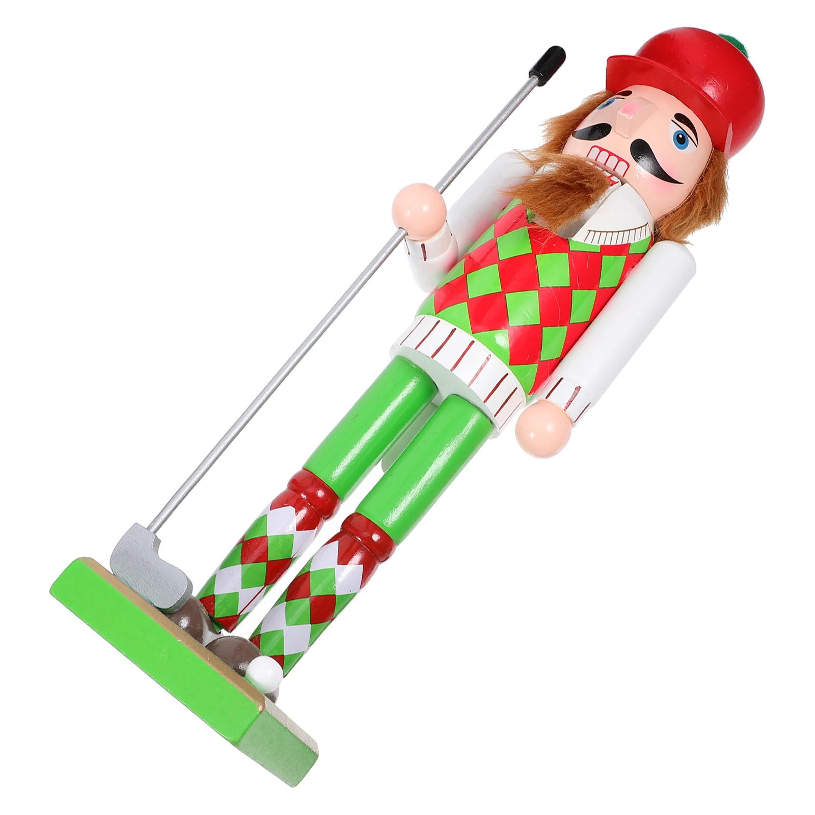 

Golf Sports Themed Nutcracker Figure Wooden Christmas Decor For Home Desktop Festival Display Nutcrackers Ornaments