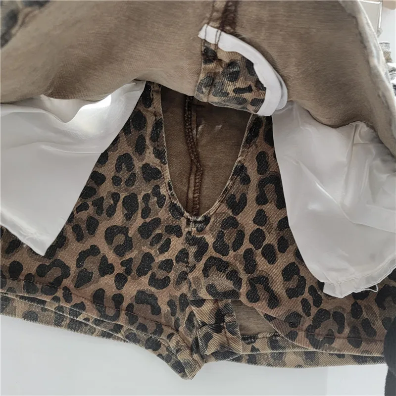 American Spice Girl Camouflage Low Waist A Word Short Skirt Women's Versatile Skinny Buttocks Short Skirt 2025 Summer New