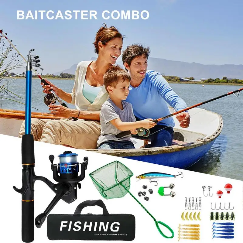 Fishing Set Reel Combo Full Kit Fishing Carrier Bag For Son Friend Husband Freshwater Fishing Travel Boyfriend Father