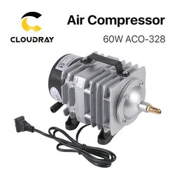 Cloudray 60W Compressor de ar Bomba de ar magnética elétrica para máquina de corte e gravação a laser CO2 ACO-328