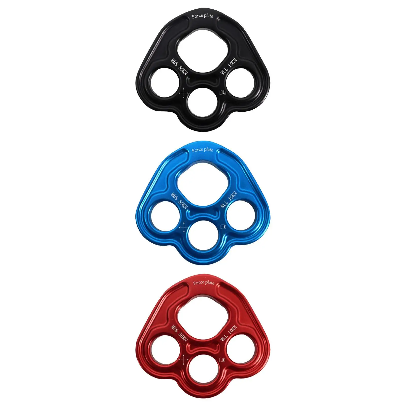 4 Holes Paw Rigging Plate Multi Anchor Plate Metal Portable Sturdy Lightweight Outdoor Activities Climbing Equipment