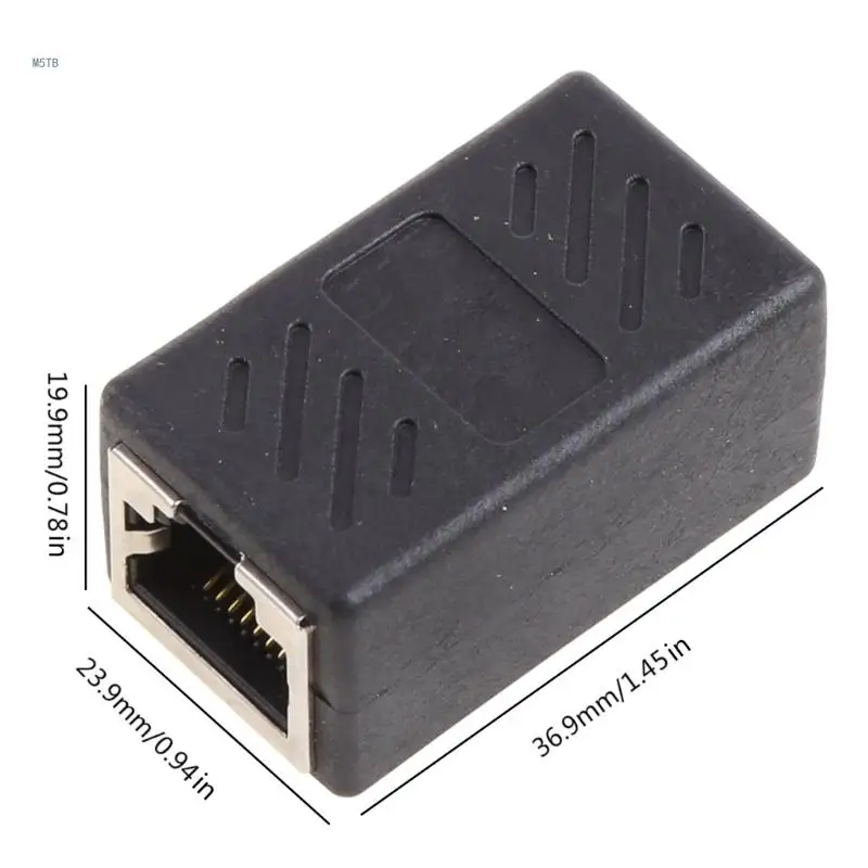 Female Straight-through for Head Rj45 Cable Connector Shielded Coupler Dropship