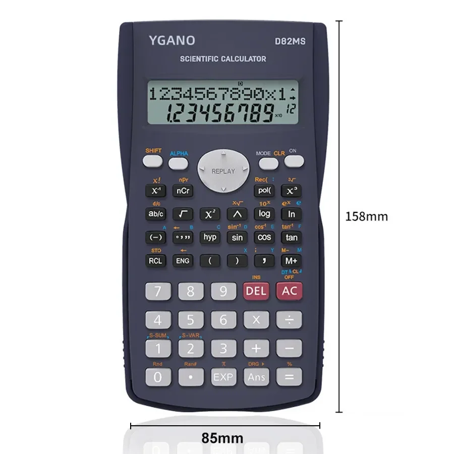 Calculadora científica multifuncional para estudiantes, calculadora portátil Simple con función de pantalla grande, papelería, suministros escolares y de oficina