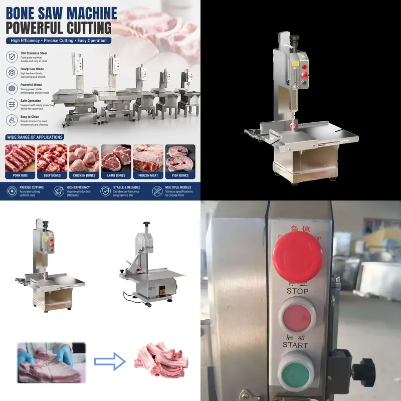 for Electric Bone Cutting Machine Grinded Lamb Leg Pork Rib Beef Cutting Equipment Frozen Food Processor