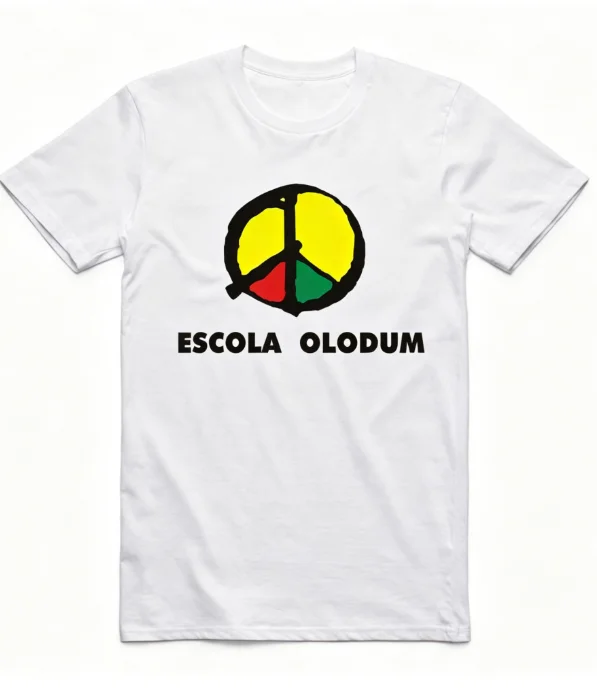 2026 Olodum Brazil Carnival T‑Shirt Reggae Peace Symbol Color Graphic Vintage Unisex Casual Short Sleeve Tee