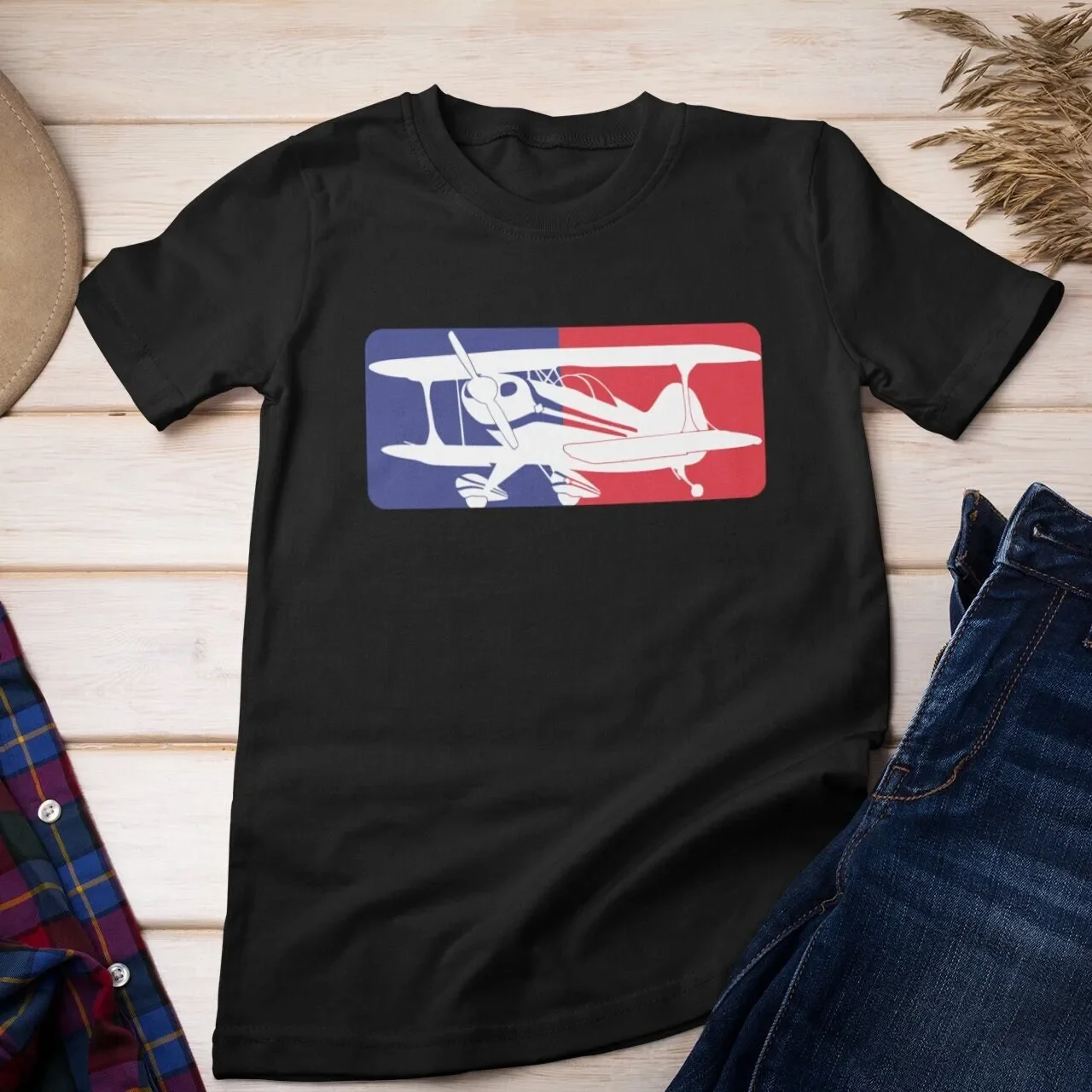 Pitts Special Aerobatic Airplane Logo T Shirt s for Pilots and Aviation Fans