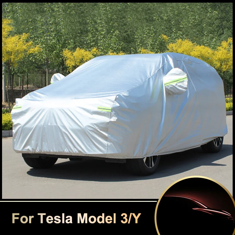 For Tesla Car Cover Special Sunscreen Rain Protection Waterproof Anti-UV Cover For Tesla Model 3 Model Y Model X Car Accessories