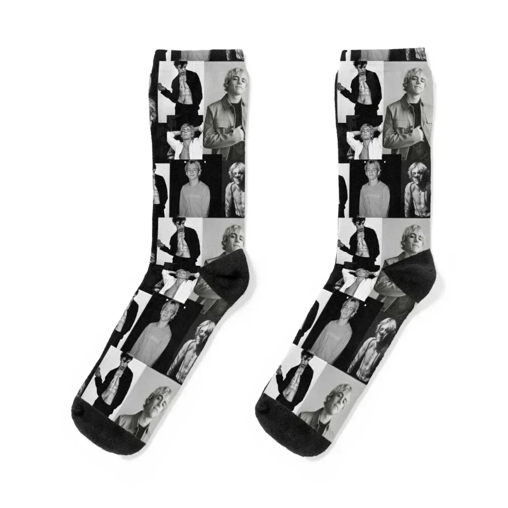 

Ross Lynch collage Socks luxury gift summer floral Men Socks Luxury Brand Women's