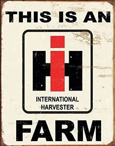 Unoopler Poster Discount This is an IH Farm Distressed Retro Vintage Tin Sign Tin Sign, 8x12