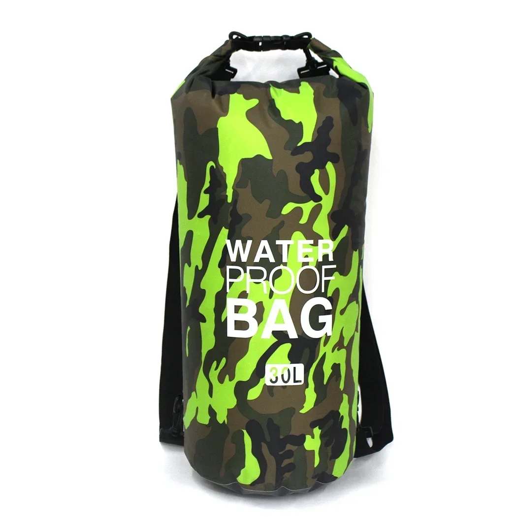 2/5/10/15/20/30L wasserdichte Tasche, Outdoor-Trockentasche für Bootfahren, Angeln, Rafting, Schwimmen, Outdoor-Sport, große Aufbewahrungstasche