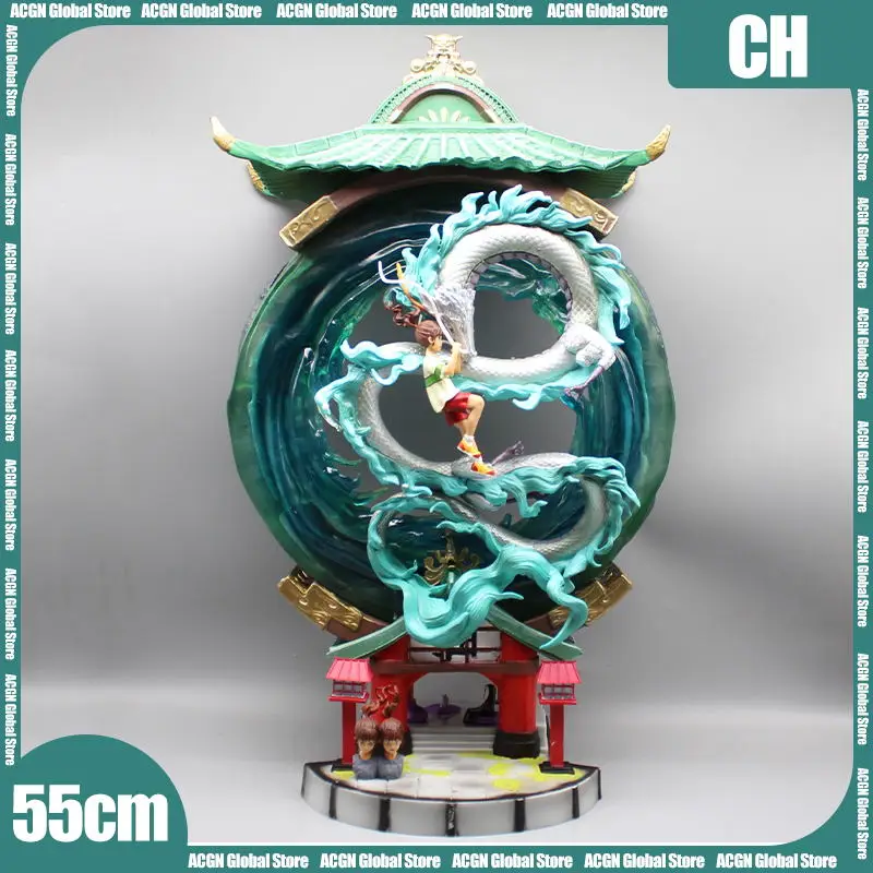 

Spirited Away Anime Figure 55cm Ogino Chihiro Cartoon Anime Peripheral Model Pvc Gk Statue Figurine Collection Doll Decora Toys