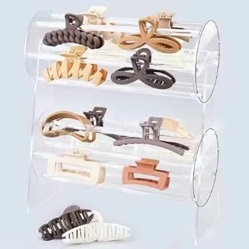 Soporte acrílico para diadema, soporte almacenamiento transparente para diadema, organizador accesorios para cabello