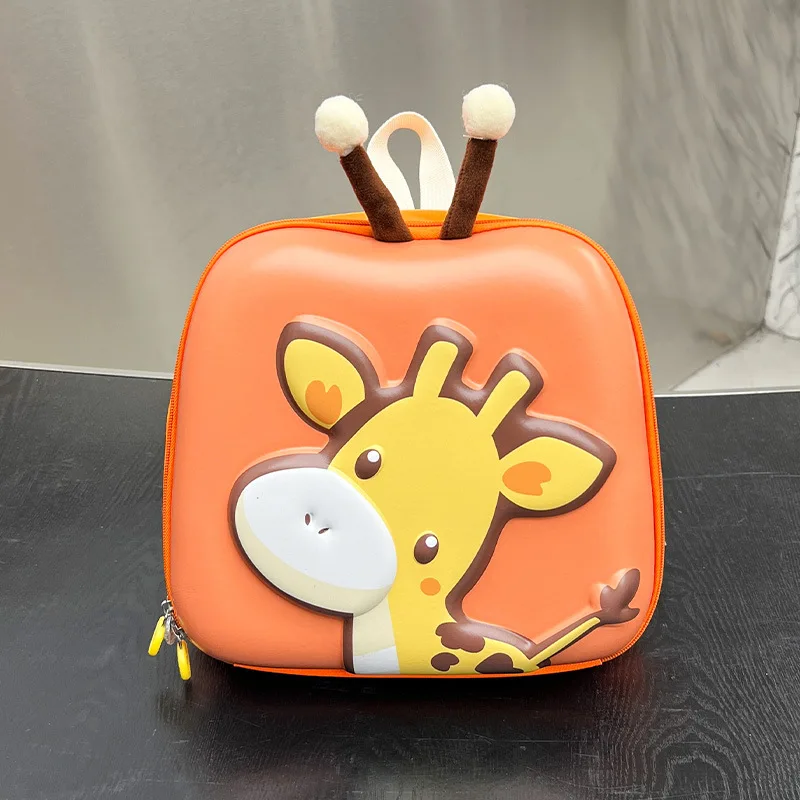 Cartoon Giraffe Baby Backpacks Kindergarten Schoolbag Children Boys Girls School Bags Hard Shell Animals Kid Backpack