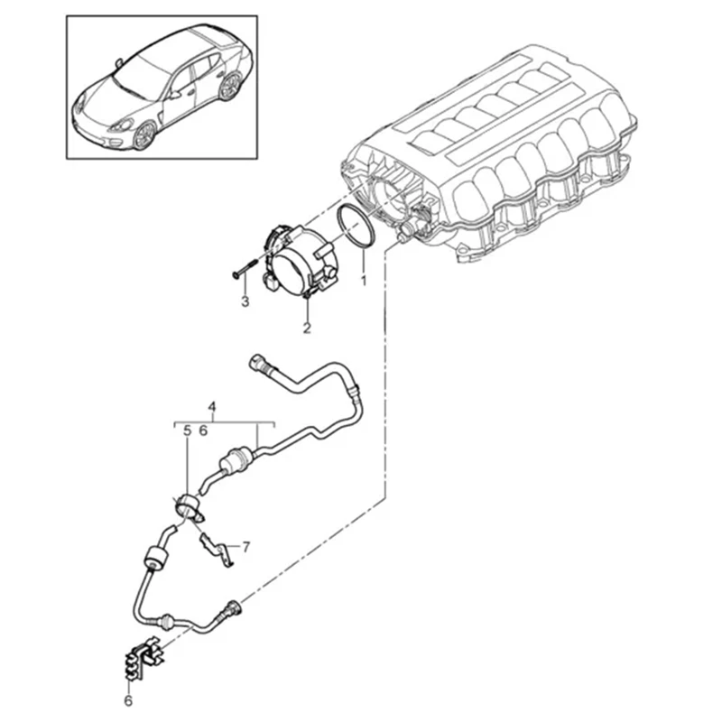 1Pcs Vapor Canister Purge Valve Assembly For Porsche Panamera 4.8L 94811002024 Panamera Parts