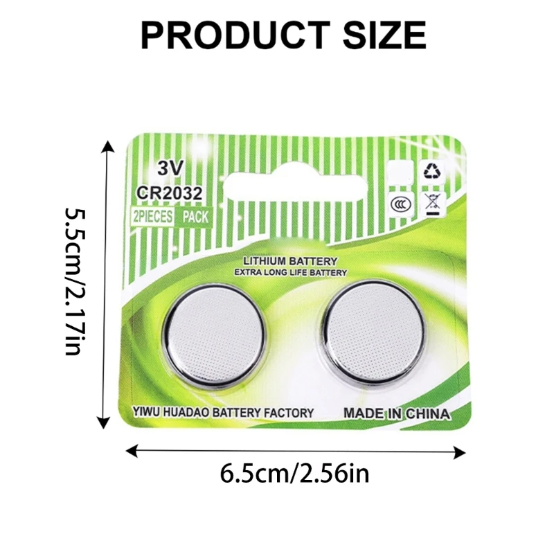 Литиевые батарейки CR2032 3 В для автомобильных ключей и игрушек Батарейки CR2032