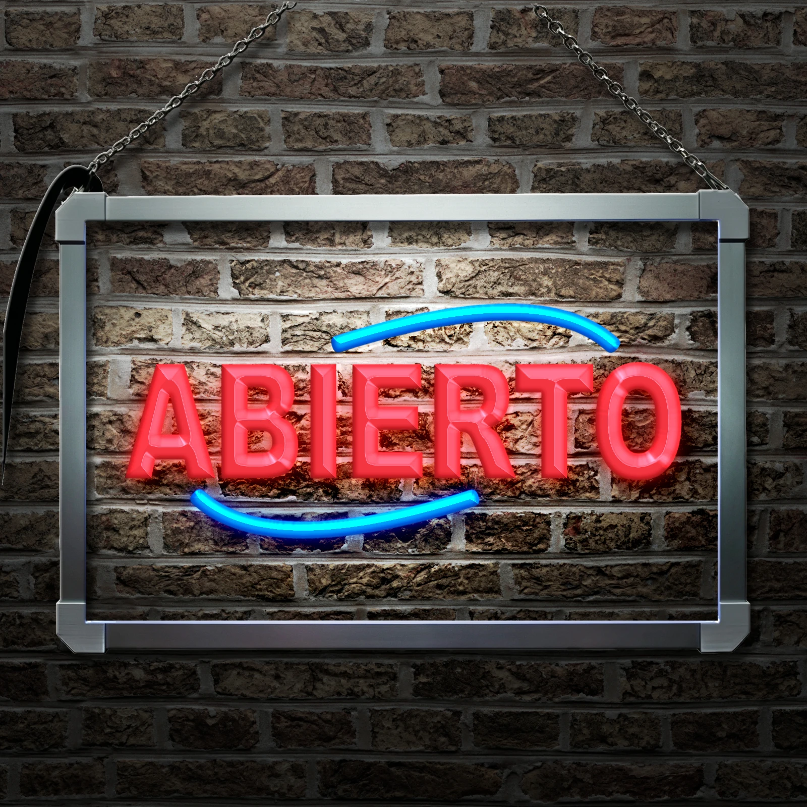 ABIERTO Food Cafe Restaurant-LED Neon Sign with Independent Dual Color Control,Wall Decor Light for Party Wedding Shop