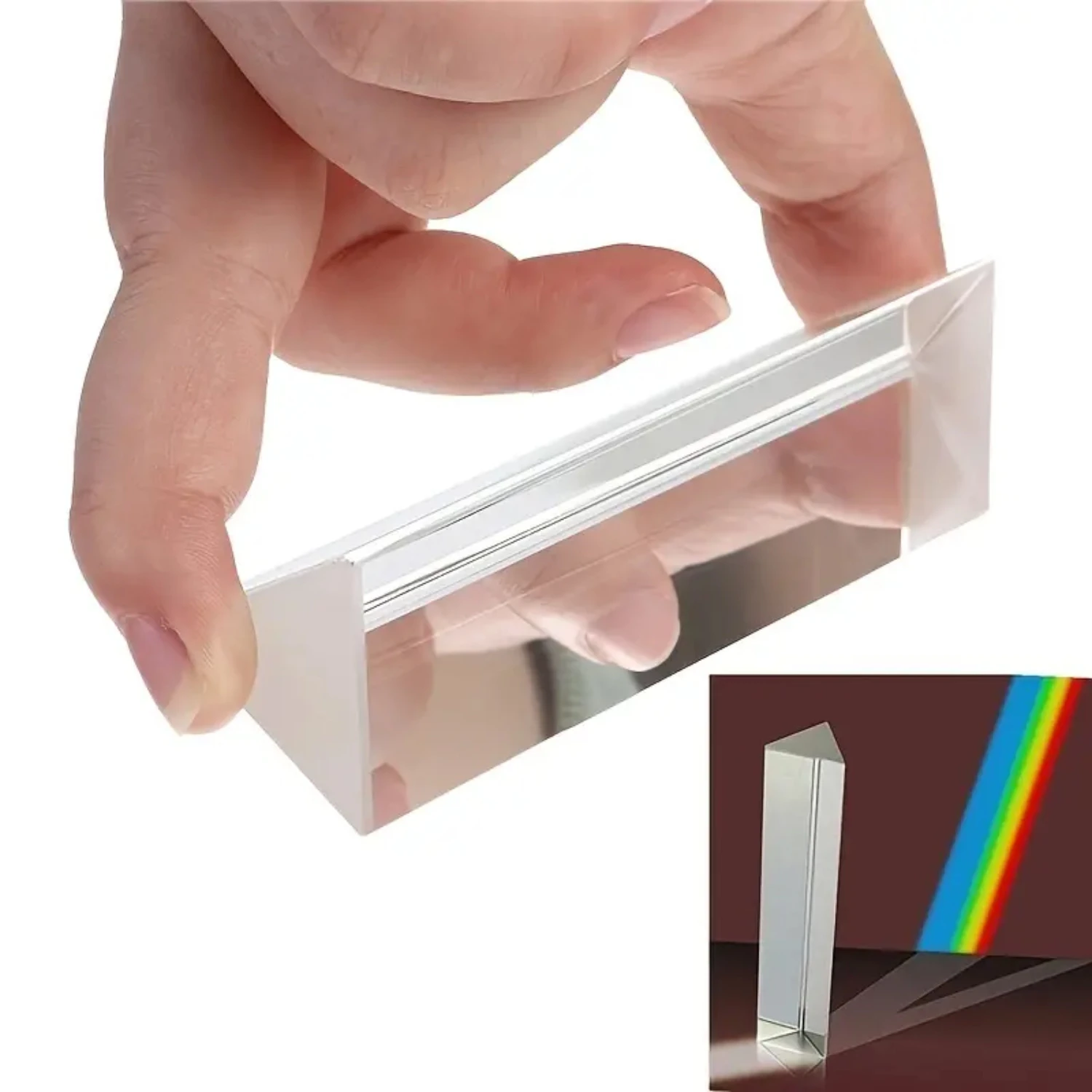 Prism To See The Rainbow Refraction Of Popular Science Liht K9 Optical Lens Prism Trianular Prism