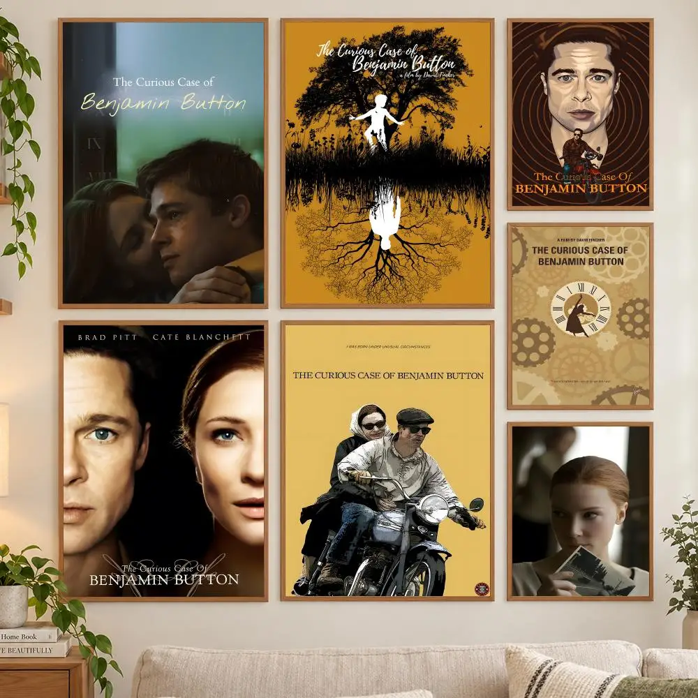 Movie The Curious Case Of Benjamin Button Poster HD art sticky wall waterproof home living room bedroom bar aesthetic decoration
