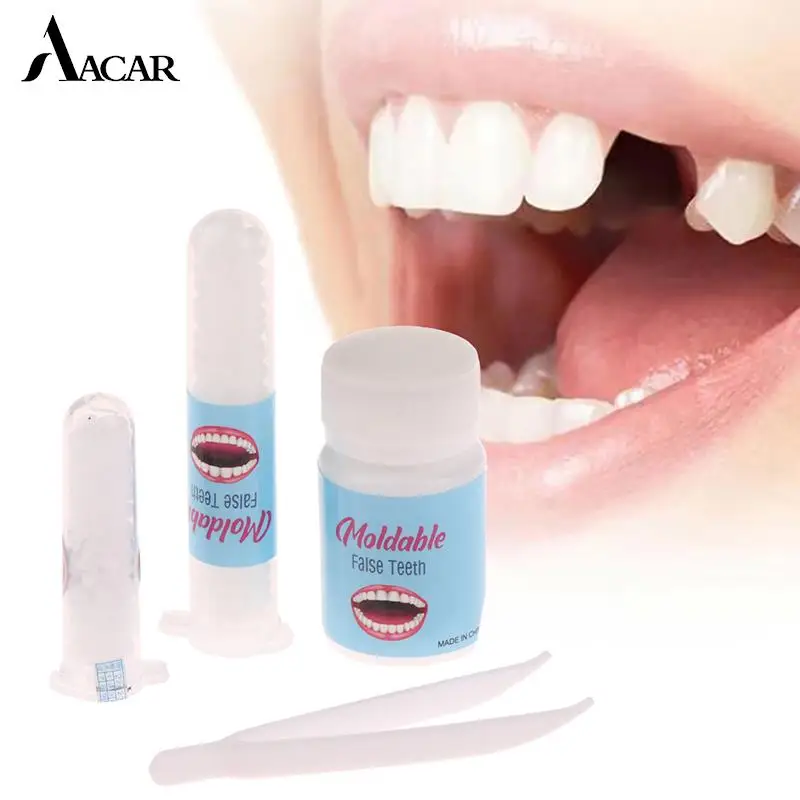 Resin 10g/15g/20g Temporary Tooth Repair Kit Teeth And Gaps FalseTeeth Solid Glue Denture Adhesive Teeth Whitening Tooth Beauty