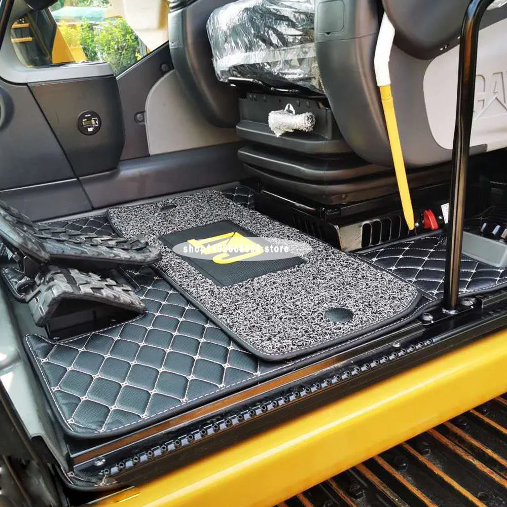 Excavator Accessories For E320 E23 E330 E326 E320GC Cabin Floor Mat Excavator Cab Foot Mat