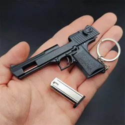 1:3 wysokiej jakości metalowy Model Desert Eagle brelok zabawka pistolet miniaturowy stop pistolet kolekcja zabawka wisiorek na prezent