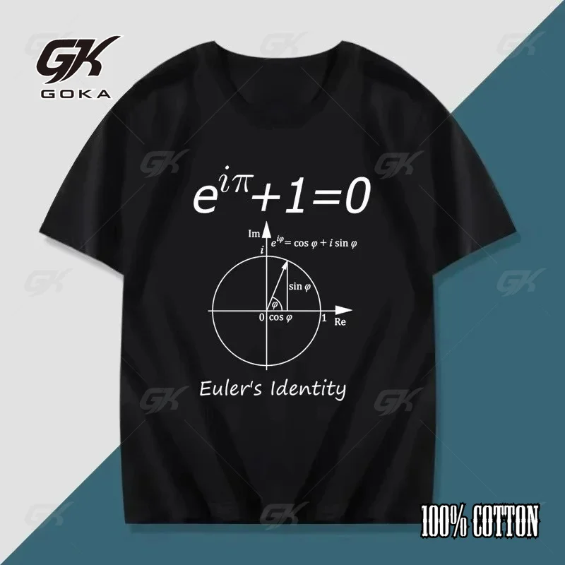 Summer Clothing Physics, Chemistry, Mathematics Euler Fourier Formula Printed T Shirts Top Versatile  T-shirt Unisex clothes