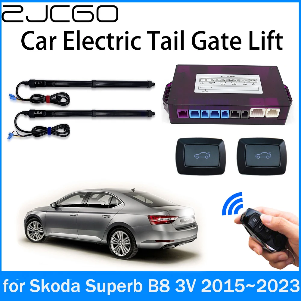 

ZJCGO Car Power Trunk Electric Suction Tailgate Intelligent Tail Gate Lift Strut for Skoda Superb B8 3V 2015~2023