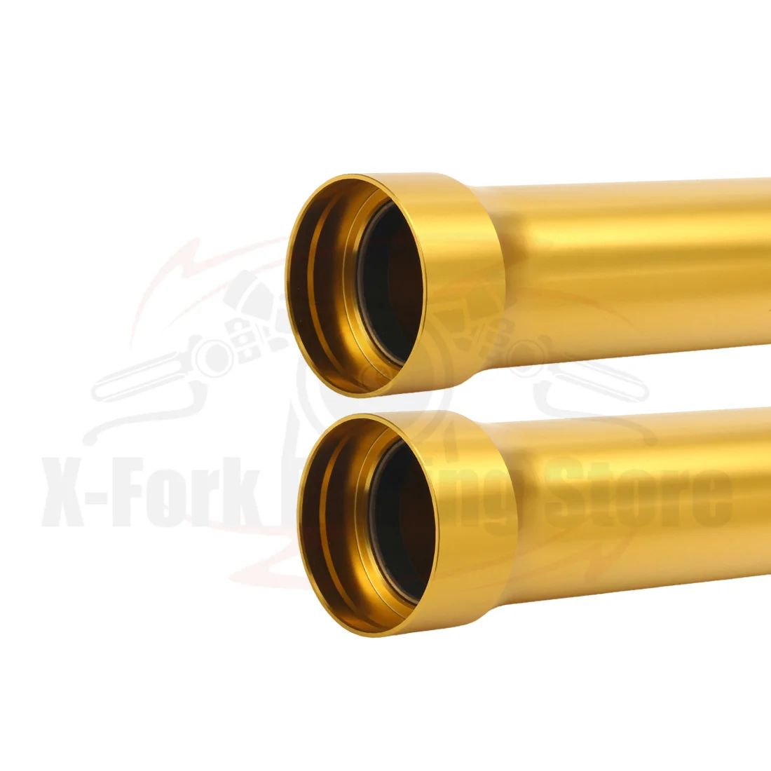 Gold Front Fork Outer Tubes Pipes Pair For DUCATI Monster 1200 S 2014-2021 Monster 1200 S Stripes 2015-2016 494mm