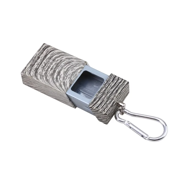 Box Ashtray Creative Portable With Key Chain Carabiner Metal Outdoor Pocket Ash Tray 2024 New
