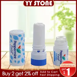 Thailand Mint Cylinder Nasal Inhaler Refresh Brain Anti Fatigue Cure Stuffy Nose Rhinitis Nasal Aspirator