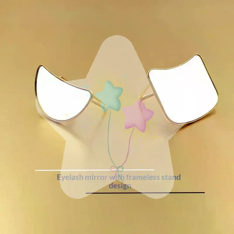 Expert Lash Extension Mirror with Eyelash Inspection for Beauty Application and Salon Use
