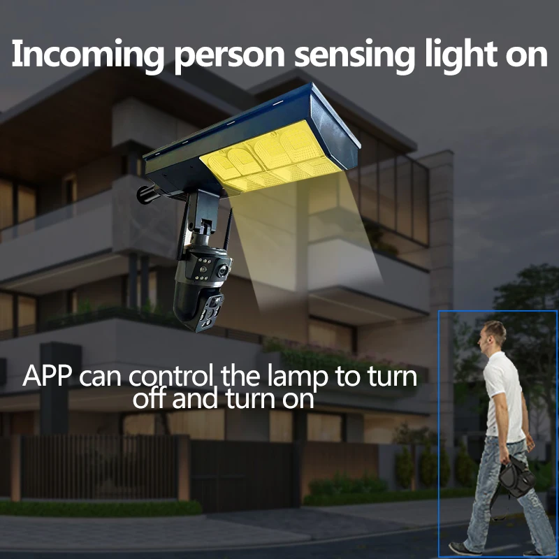 Wifi Solar Outdoor Camera Night Vision Weatherproof Cloud Data Storage Low Power Human Motion Tracking Two Way Talk Camera