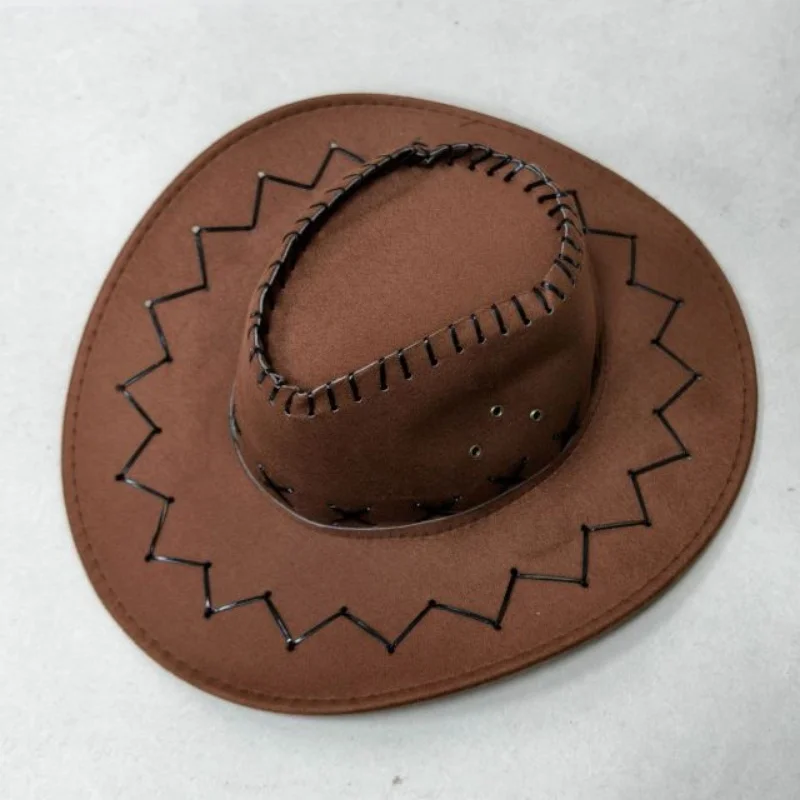 Stilvoller Sonnenschirm-Cowboyhut, Weihnachtsfeier, Cosplay-Kappe, Vintage-Hut für Camping, Angeln, Bergsteigen, Urlaub, Neujahrsgeschenke – Detail 10