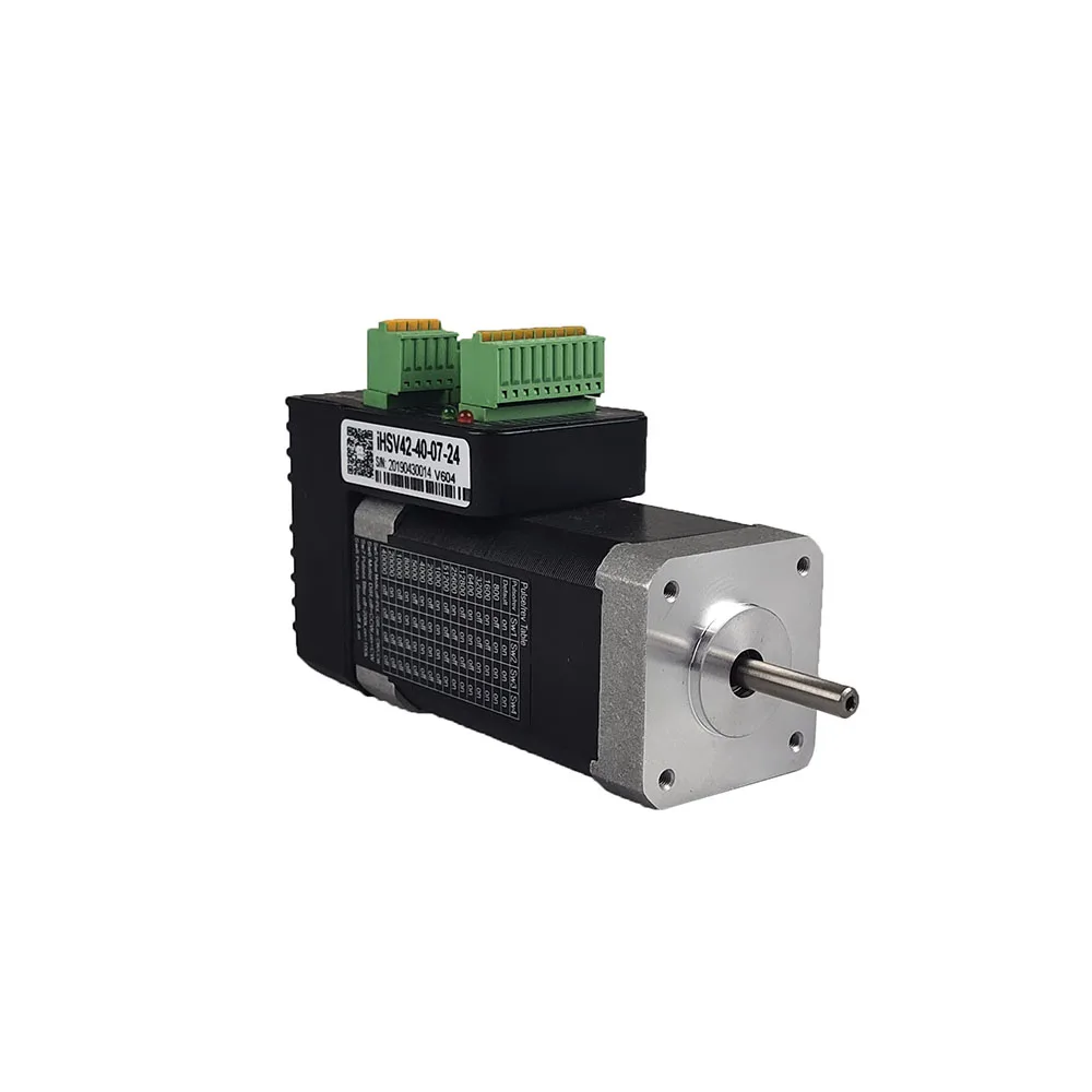 Servo motor NEMA17 / 42 JMC integrated servo IHSV42-40-07-24 motor driver + motor integrated 78W 0.185NM 24VDC