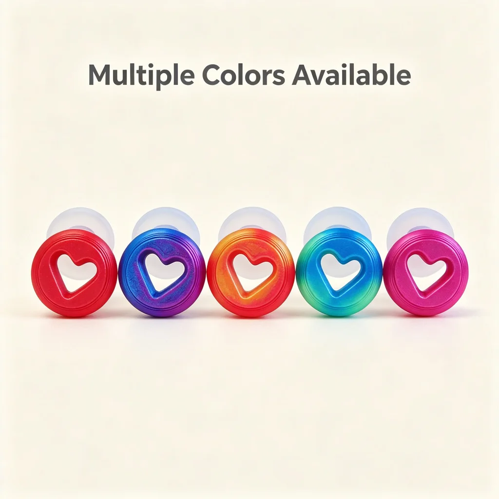 Heart-Shaped Sleep Earplugs, Soft Silicone Reusable Ear Plugs with 3 Sizes S/M/L Replacement Tips, Cute Design for Sleeping, Wor