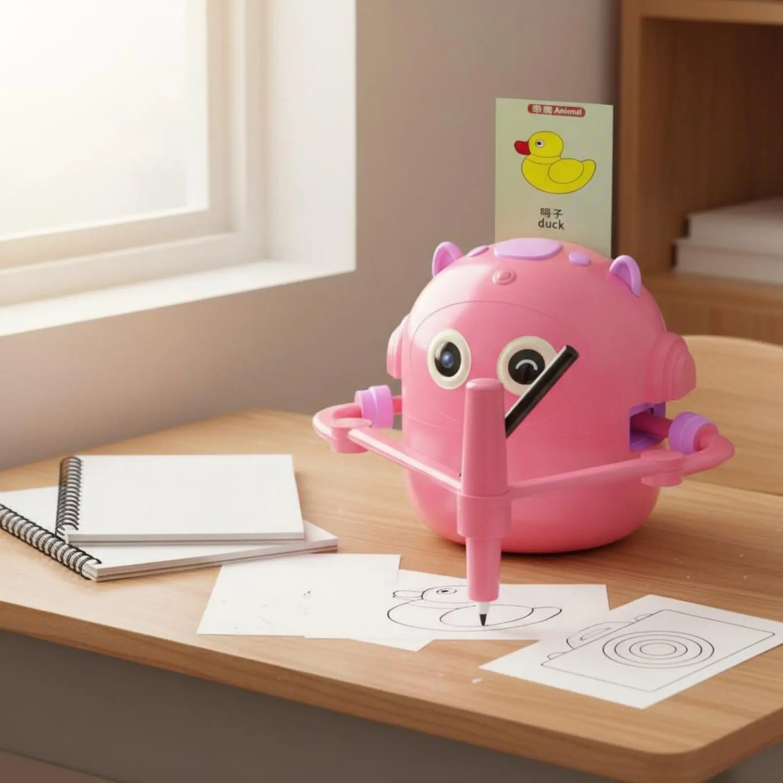 intelligent-painting-robot-card-recognition-automatic-drawing-robot-art-learning-toy-develops-hand-visual-coordination