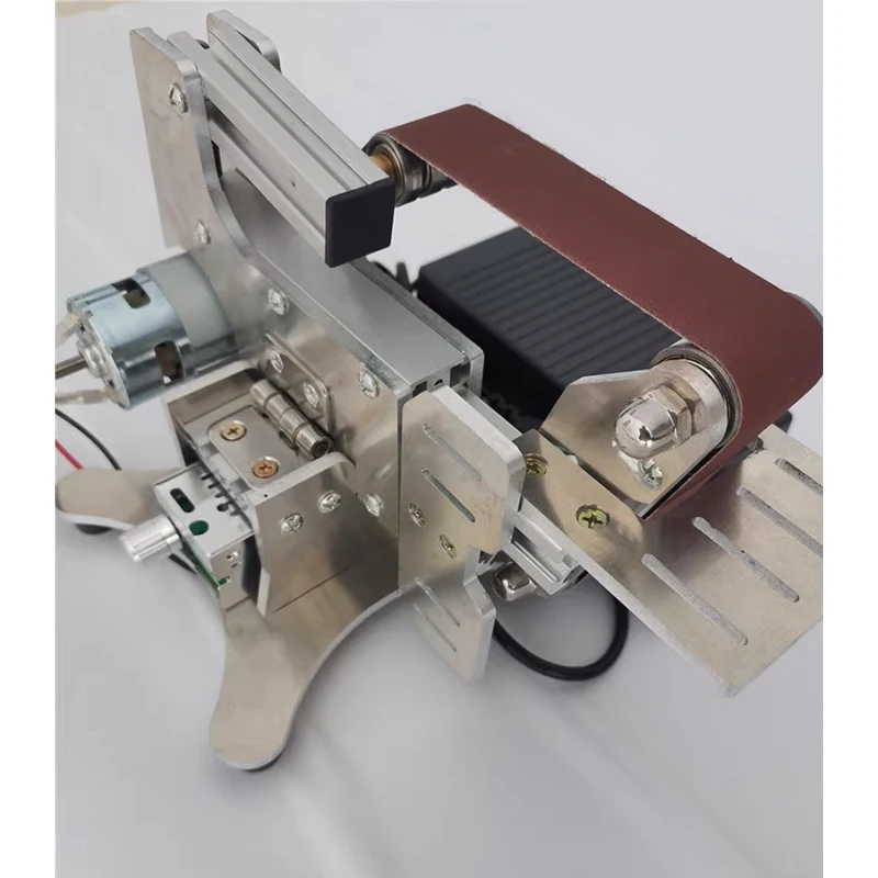 Imagem -02 - Mini Lixadeira Elétrica Máquina de Moagem e Afiação Disco de Cinto de Alimentação Ferramentas de Polimento 220v 110v