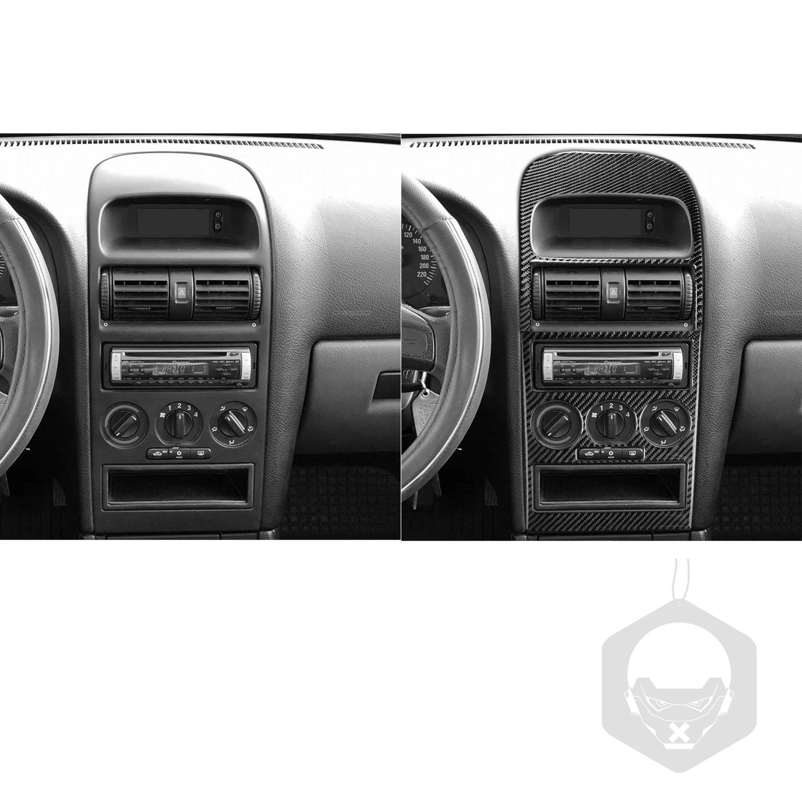 for-opel-astra-g-1998-2003-carbon-fiber-central-air-vent-radio-ac-control-panel-car-accessories-interior-decorative-stickers