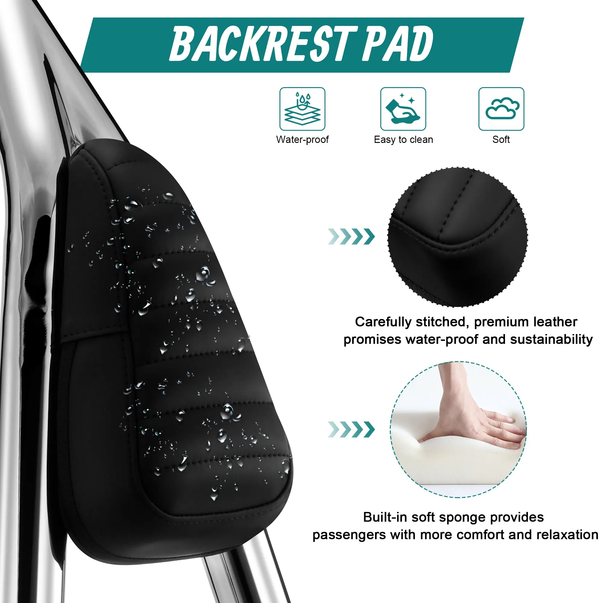 26 "dyna sissy bar encosto traseiro destacável do passageiro para harley 2006-2017 street bob low rider sport super glide switchback