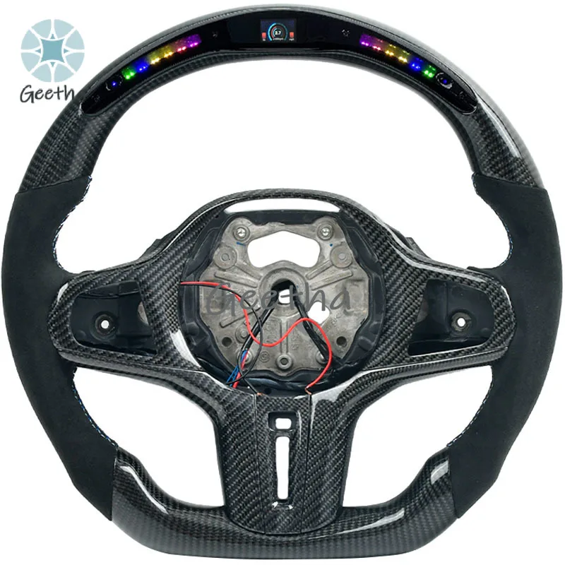 

For BMW G Series G11 G12 G20 G21 M3 G80 G81 M4 G82 G83 G30 G31 G32 G01 Customized Sport Racing Carbon Fiber Steering Wheel L