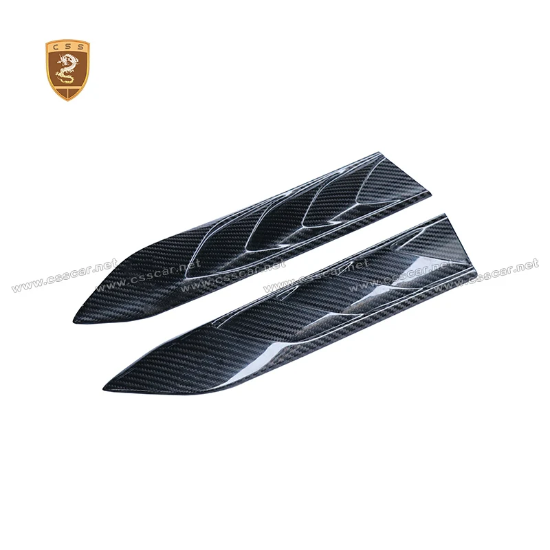 2Pcs Car Side Air Vents For Benz GT63s GT53 GT50 GT43 T Style Real Carbon Fiber Fender Mudguard Vents Auto Trim Cover